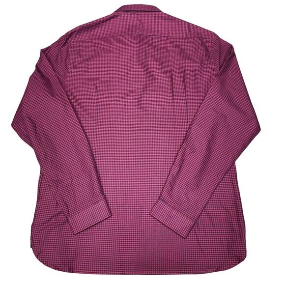 NWT Vustra‎ Men's Classic Checkered Button Down Shirt XL Organic Cotton Reb/Blue - Picture 2 of 12